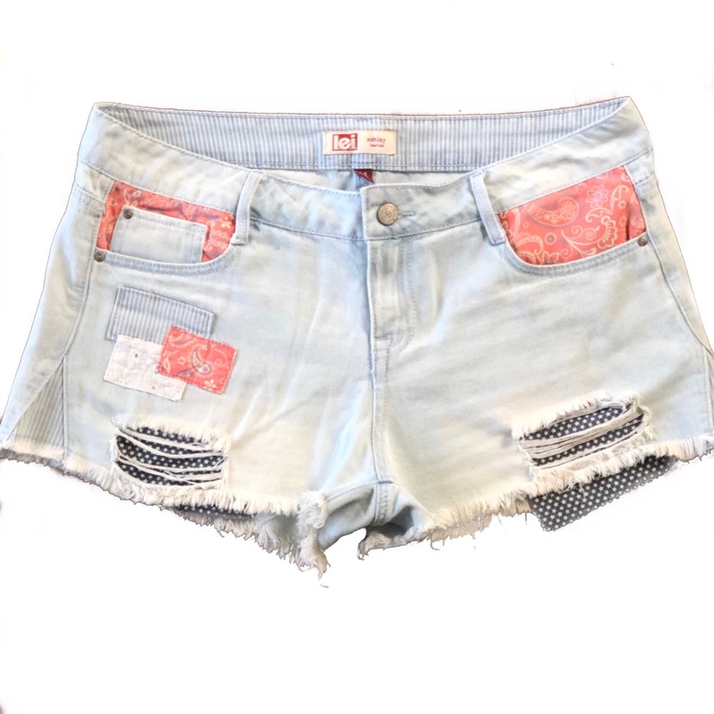 L.e.i Ashley Low Rise Exposed Denim Jeans